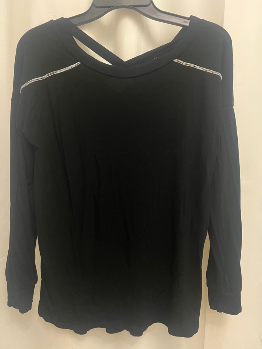 Sew In Love Black Long-Sleeve Top